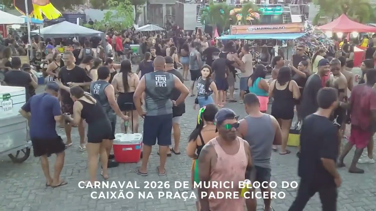 carnaval 2026 de murici bloco do caixão na praça padre cicero
