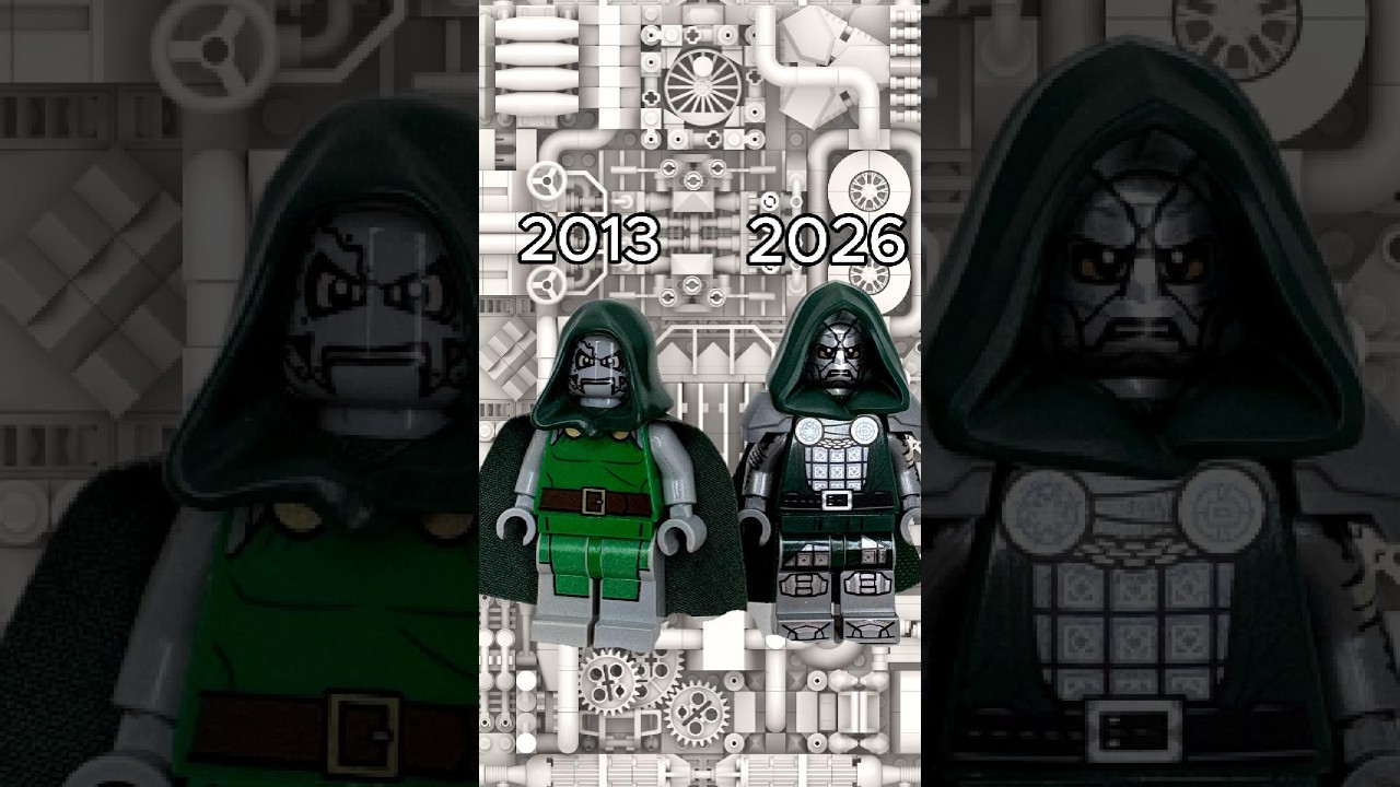 Сравнение минифигурок Lego Доктора Дума: прошлое против настоящего