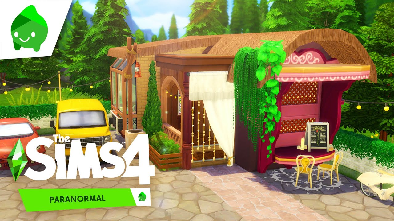FORTUNE TELLER TINY CARAVAN 🔮 // Sims 4 Speed Build [The Sims 4 Paranormal Stuff]
