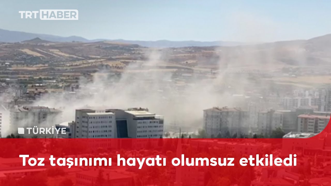 Elazığ'ı toz bulutu sardı