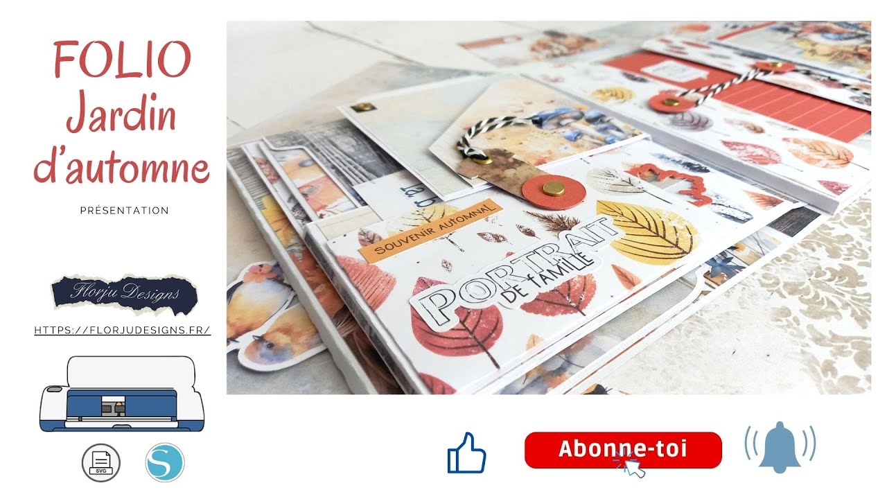 Folio Jardin d'Automne #scrapbooking  #scrap #albumscrap