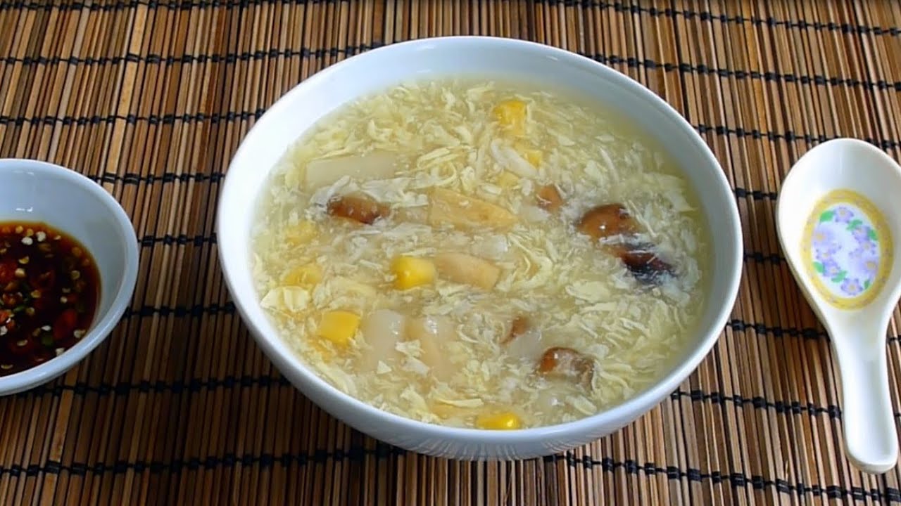 Crab & Corn Egg Drop Soup (Sup Bap Cua) - Holiday Dinner Collaboration | Helen's Recipes