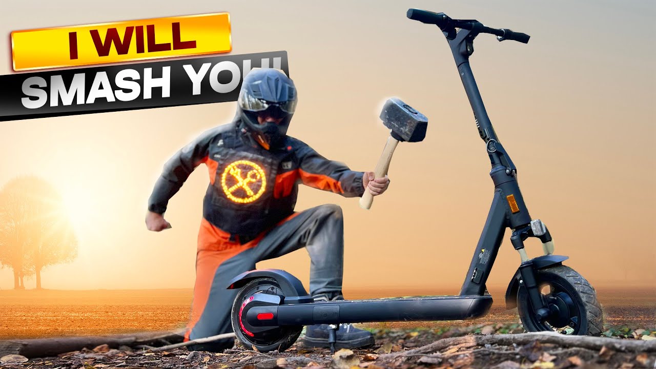 Why so brutal? Crash tests of the shockproof electric scooter Kuickwheel!