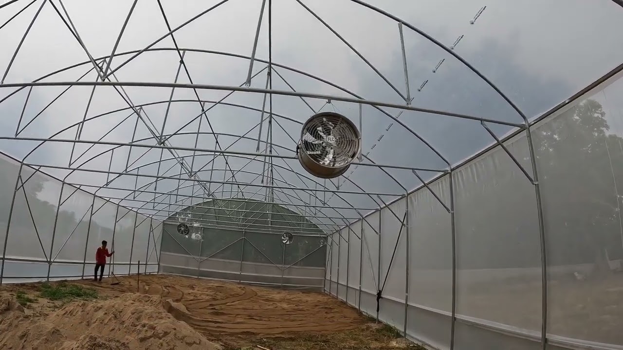 รีวิวโรงเรือน T-greenhouse ขนาด 10x20m แบบน็อคดาวน์ (new)