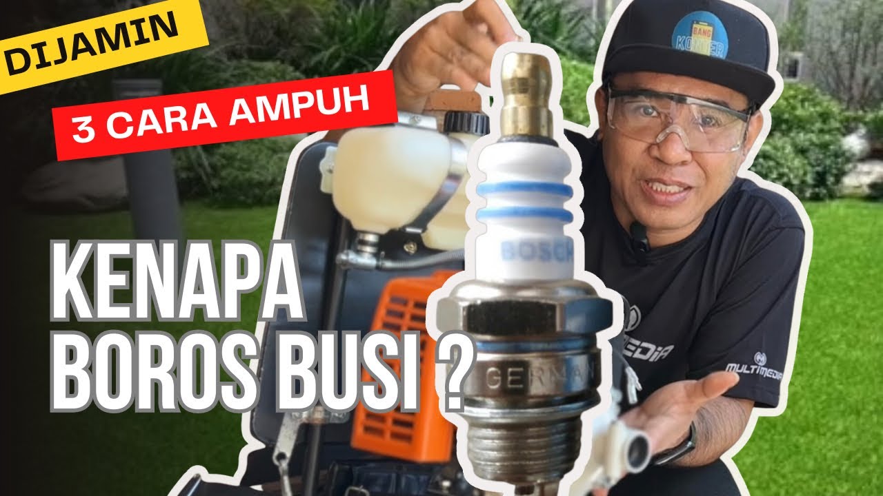 3 cara mengatasi mesin rumput boros busi