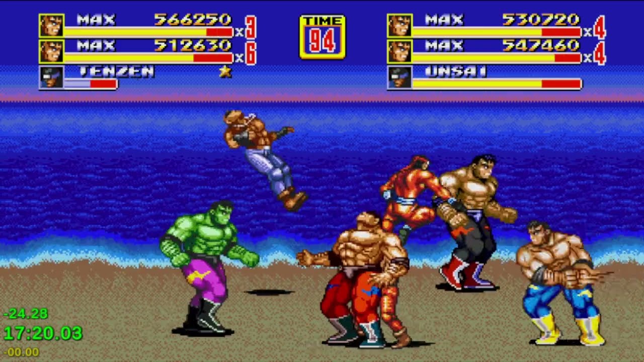 Streets of Rage 2 New Era - 4 Players Unrestricted MEGAMANIA Speedrun 30:00.78 (v2.4.2)