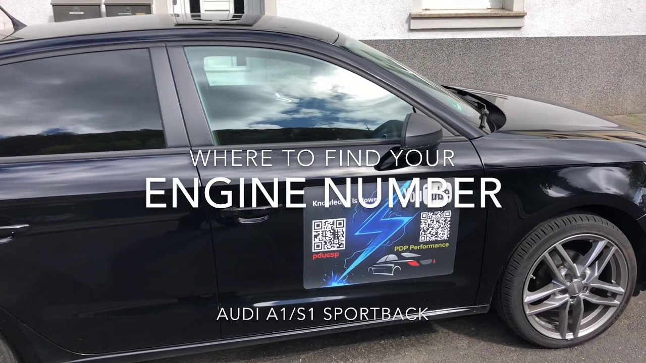 How to find your engine number Audi A1/S1 Sportback DIY