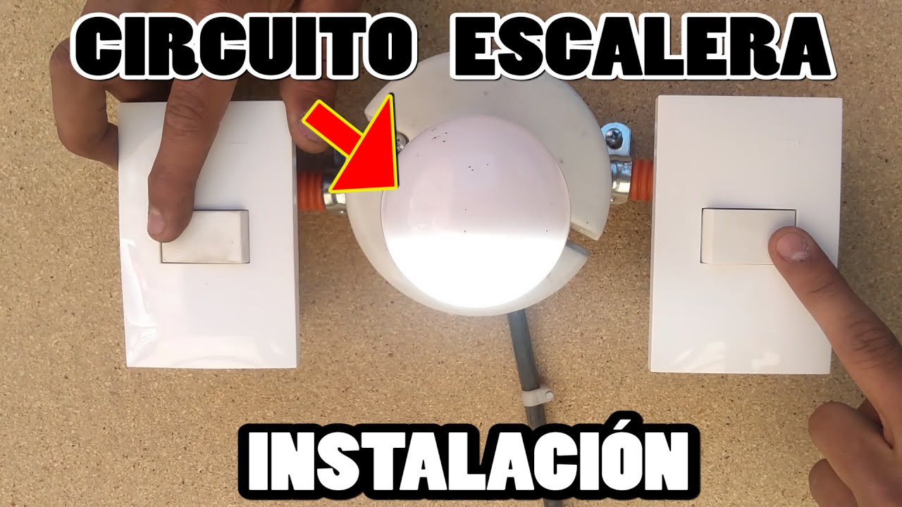 Circuito Escalera, 924, Vaiven, 3 Vias, como conectar pas&oacute; a paso.