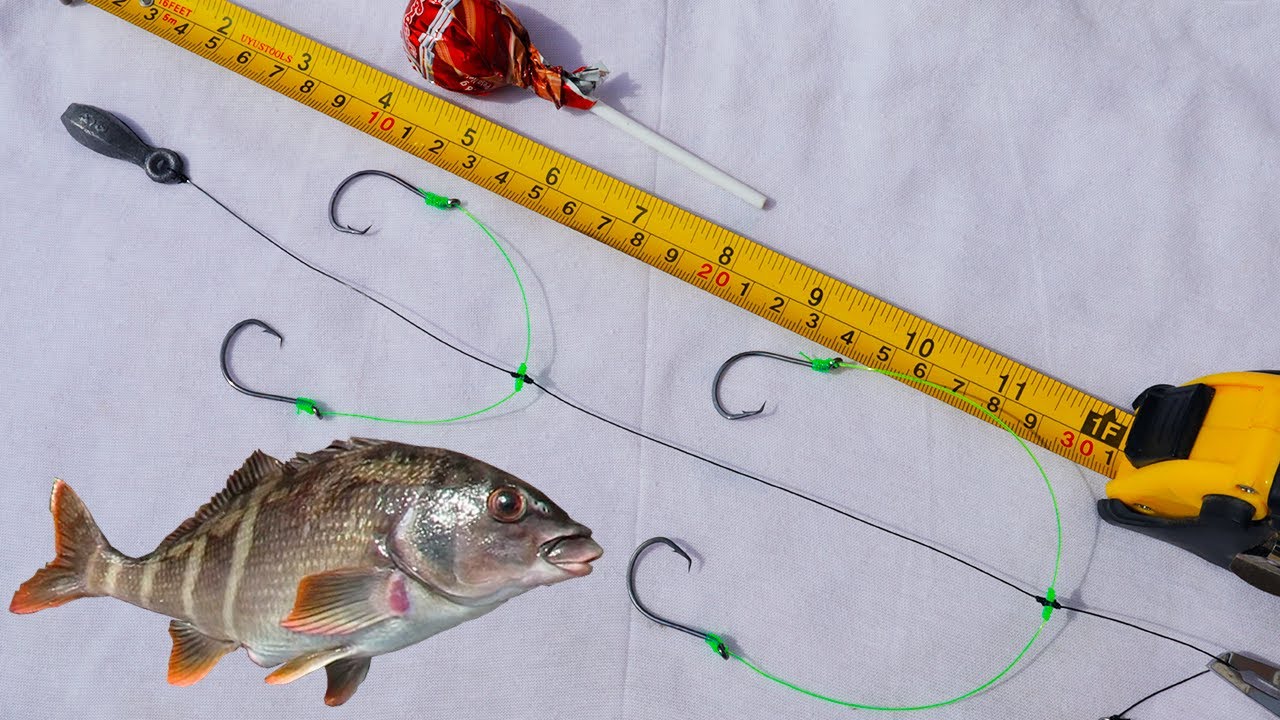Como Armar una línea de pesca de Mano de 4 anzuelos - Trucos de Pesca