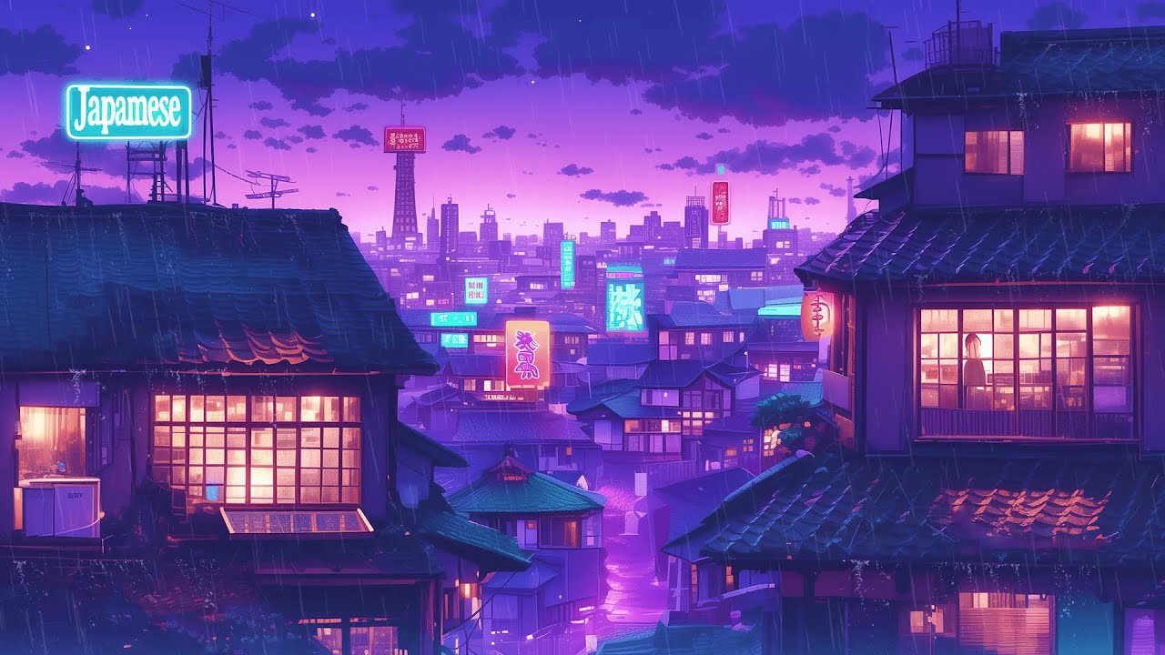 Silent Rain Over Tokyo Streets 🌙 Lofi Beats for Sleep & Focus &bull; Live Stream by The Japanese Town