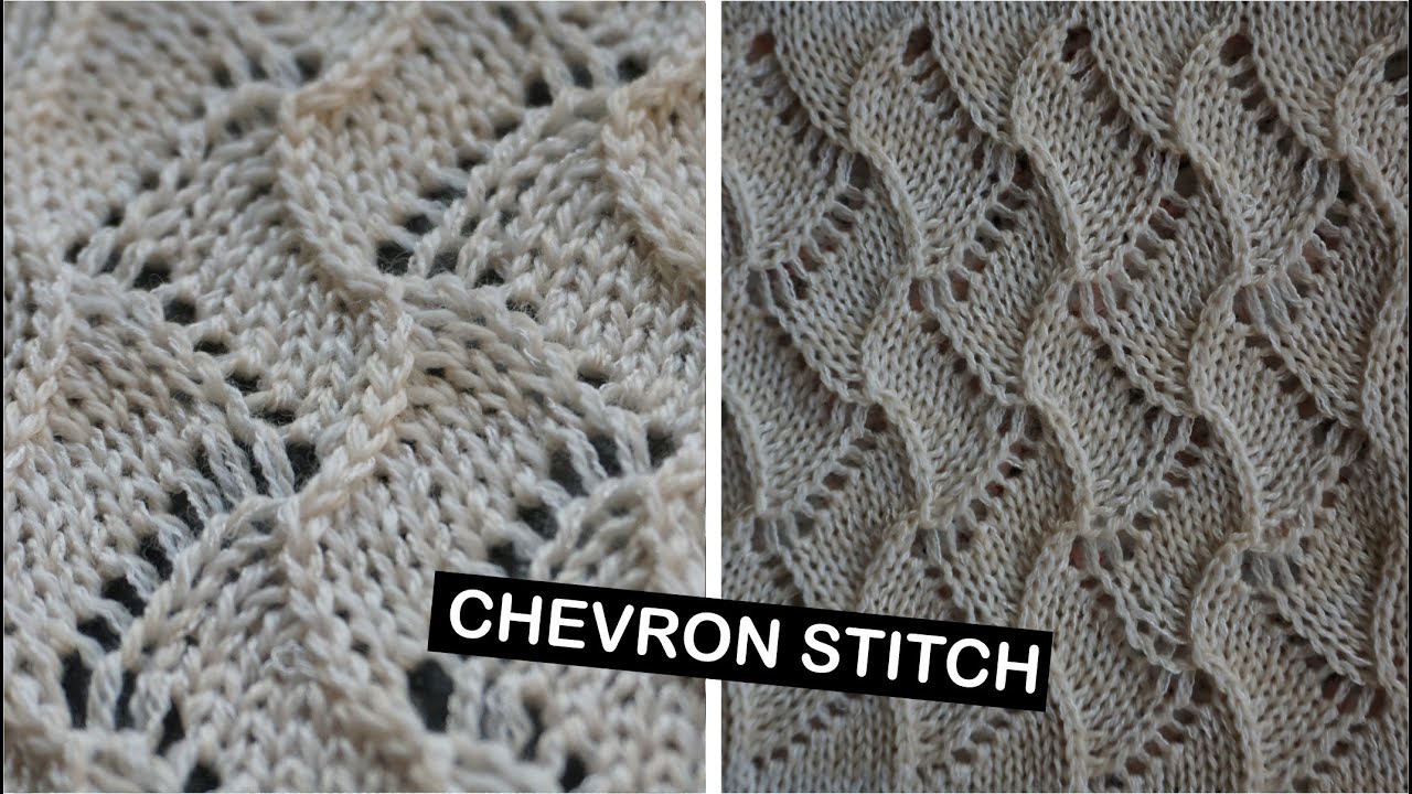 Lace Knitting - Flame Chevron Stitch 🔥