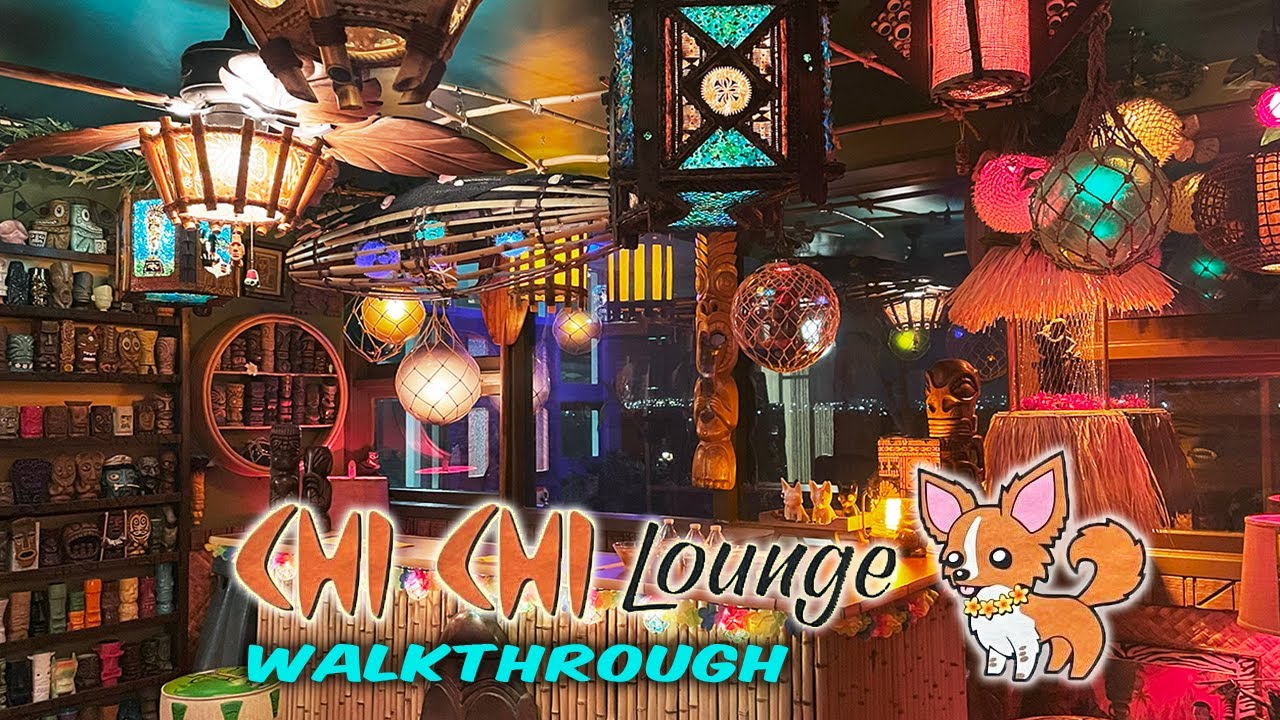 Home Tiki Bar Tour! THE CHI-CHI LOUNGE in Riverside, CA!