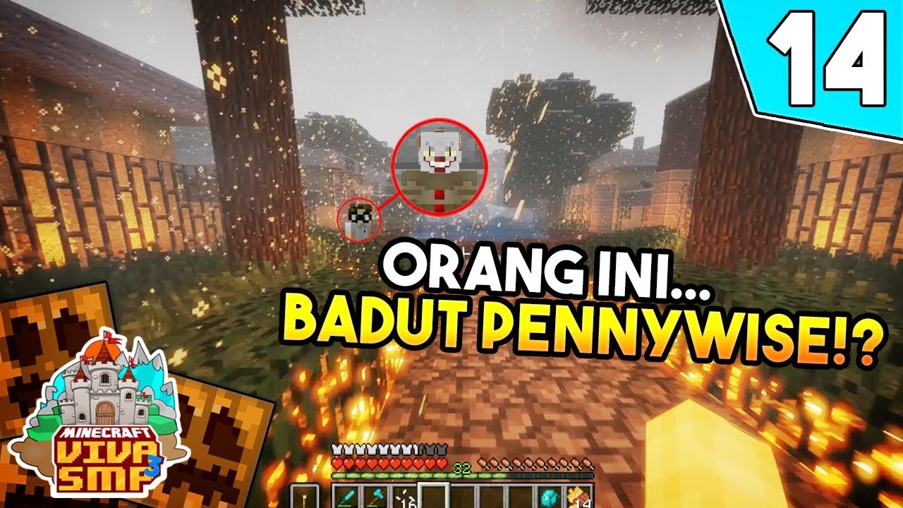 APAKAH ORANG MISTERI INI..BADUT PENNYWISE !? 😱  - VivaSMP S3 Episode 14