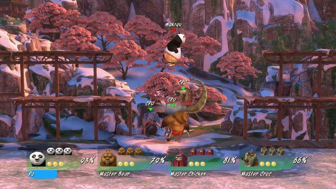Kung Fu Panda: Showdown of Legendary Legends PS5 Po vs Master Bear Master Chicken Master Croc
