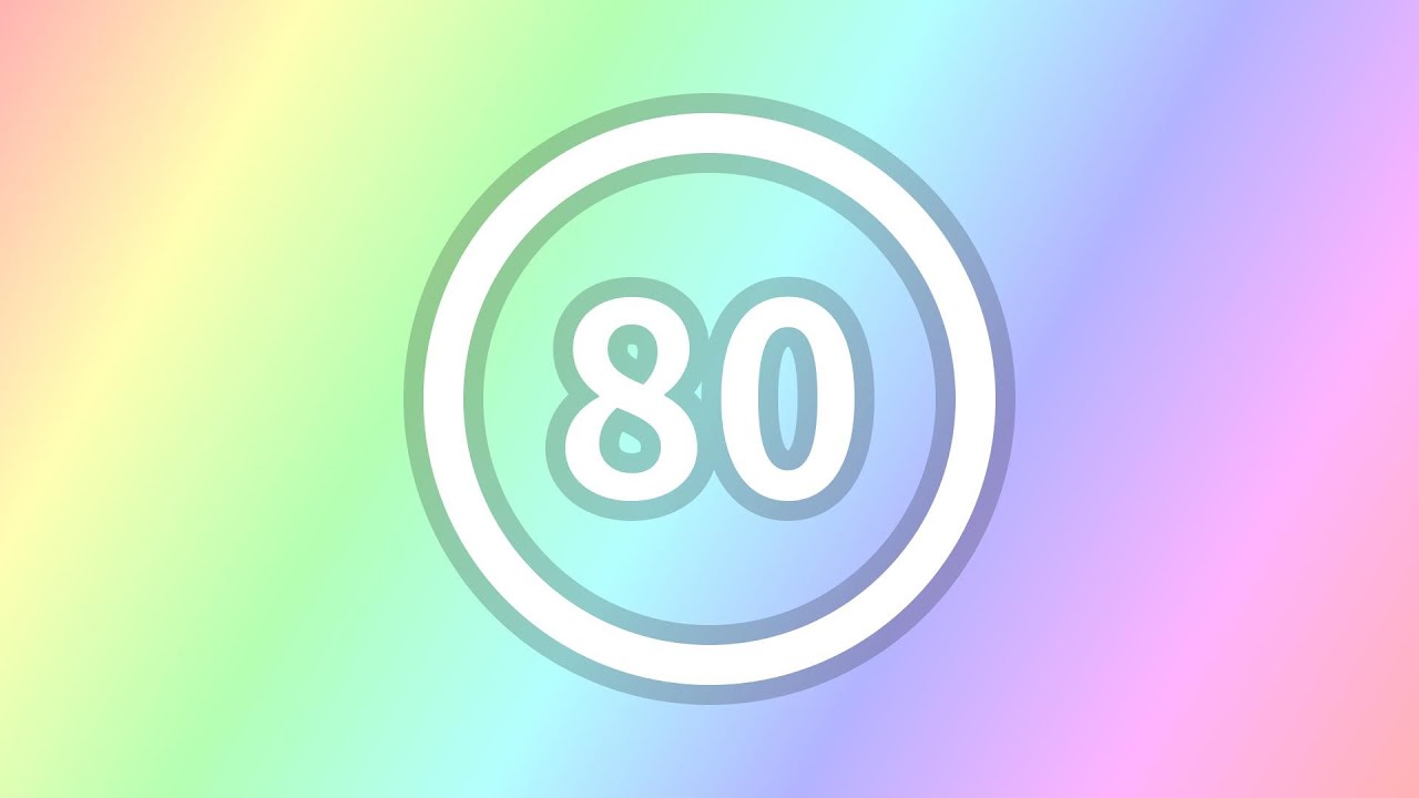 80 seconds timer ‐ Countdown Circle Gradation