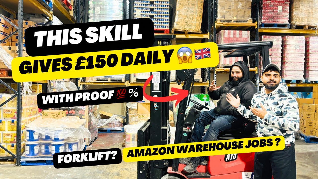 This Skill Gives you £150 Per Day😱 in UK🇬🇧/Amazon warehouse hiring jobs?/ Forklift? #ukjobs #uklife