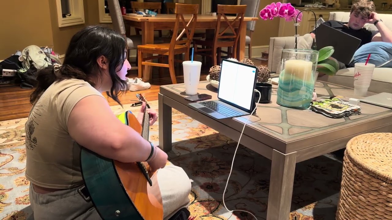 Isabella sings her version of Billie Jean