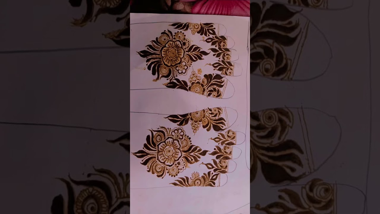 newest henna Leg design 