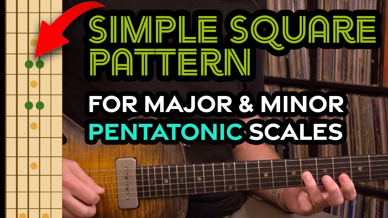 This simple square pattern gives you both major & minor pentatonic lead options-Guitar Lesson EP489
