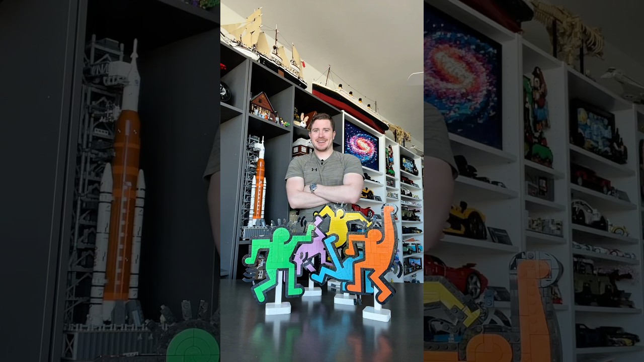 Building the new LEGO Keith Haring Dancing Figures! #lego #asmr #new #art #dance #fun #build