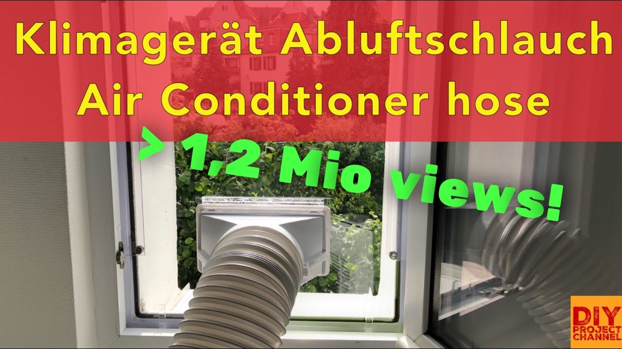 Mobile Klimaanlage Abluftschlauch, Klimagerät Fensterdurchführung DIY AirLock, Air Conditioner Hose