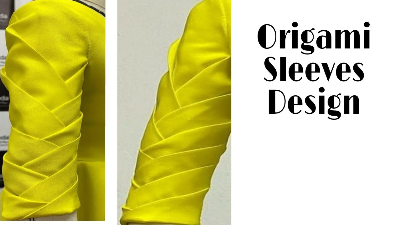 Origami Sleeves Design, drafting , cutting  & stitching by easiest method | vibes clothing