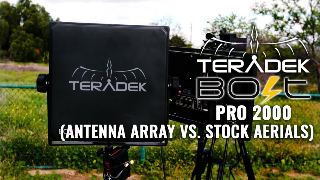 Teradek Bolt Pro 2000 (Antenna Array vs Stock Aerials)