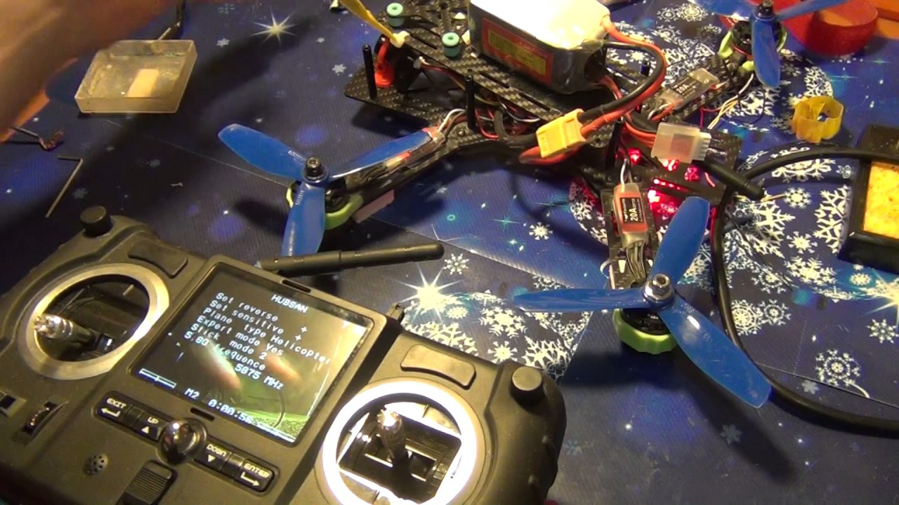 Квадрокоптер ZMR250 - установка камеры и передатчика FPV #4