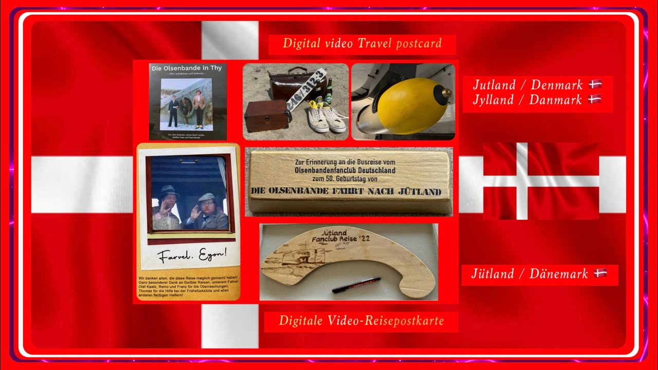 Digitale Video-Reisepostkarte: Jütland / Schöne Dänemark Erinnerungen 2022 und  Vorfreude auf 2024