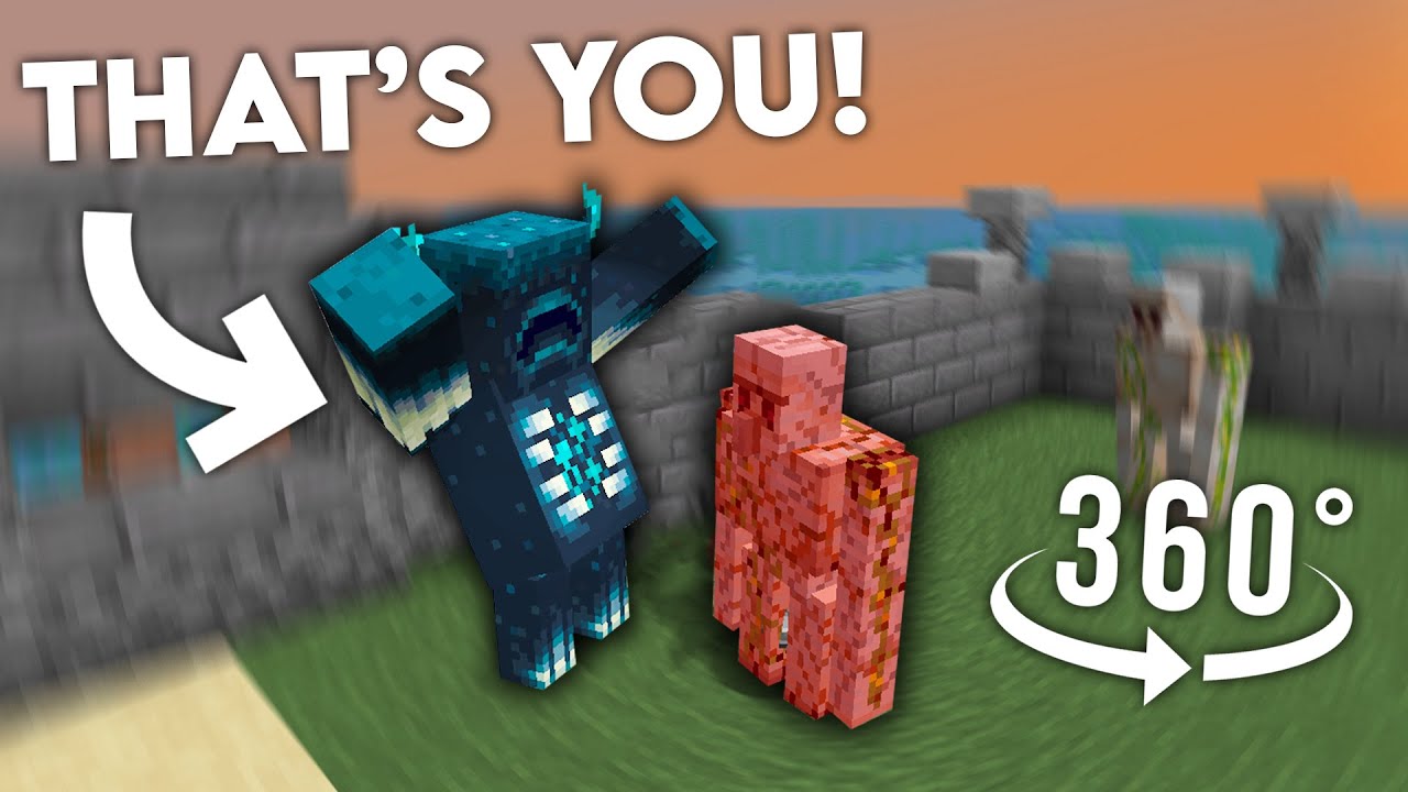 360&deg; POV: You're A Warden Fighting 8 Iron Golems...