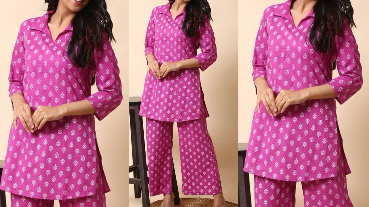 co-ord set full cutting stitching