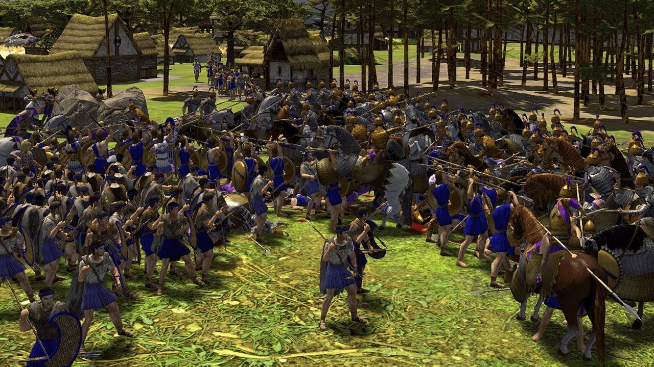 0 A.D. | Persian Boom Into Champion Cavalry | 4v4 Teamgame
