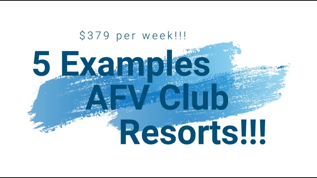 5 Examples of Armed Forces Vacation Club Resorts