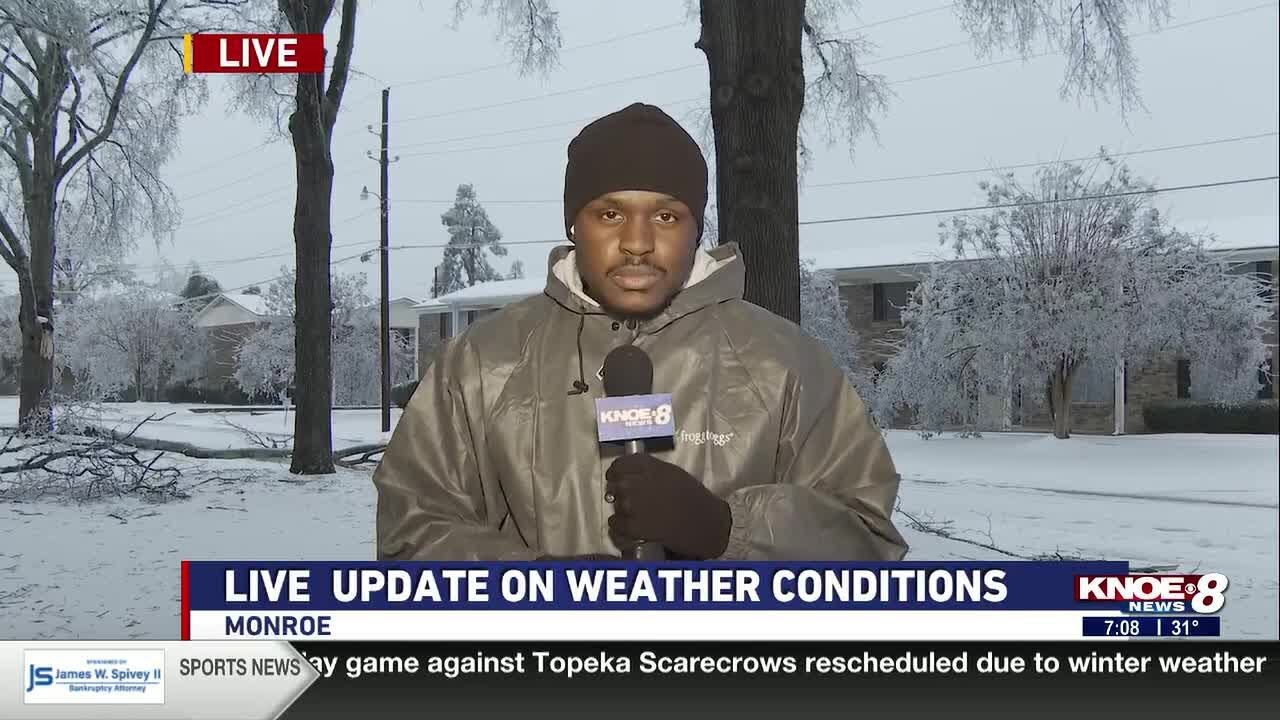 Road conditions continue to deteriorate over Sunday