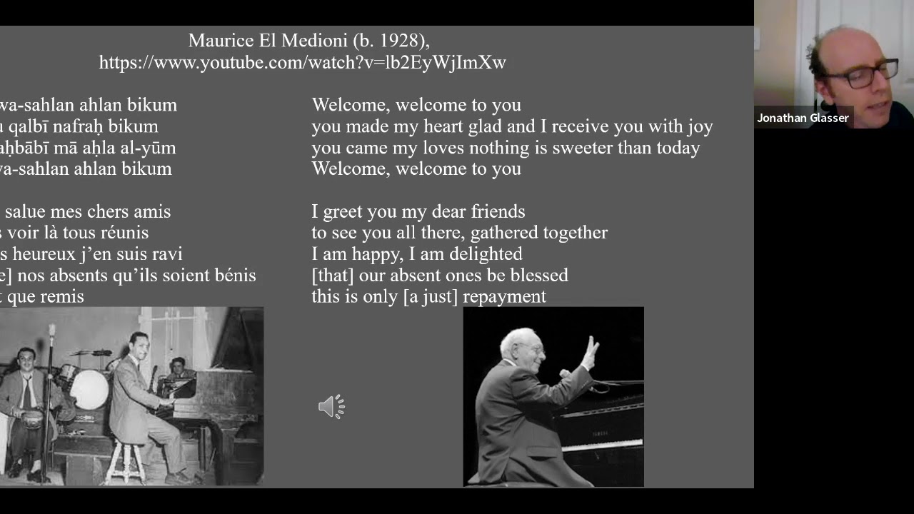Muslims, Jews, & the Problem of Musical Boundaries in Algeria and France (Dr Jonathan Glasser)