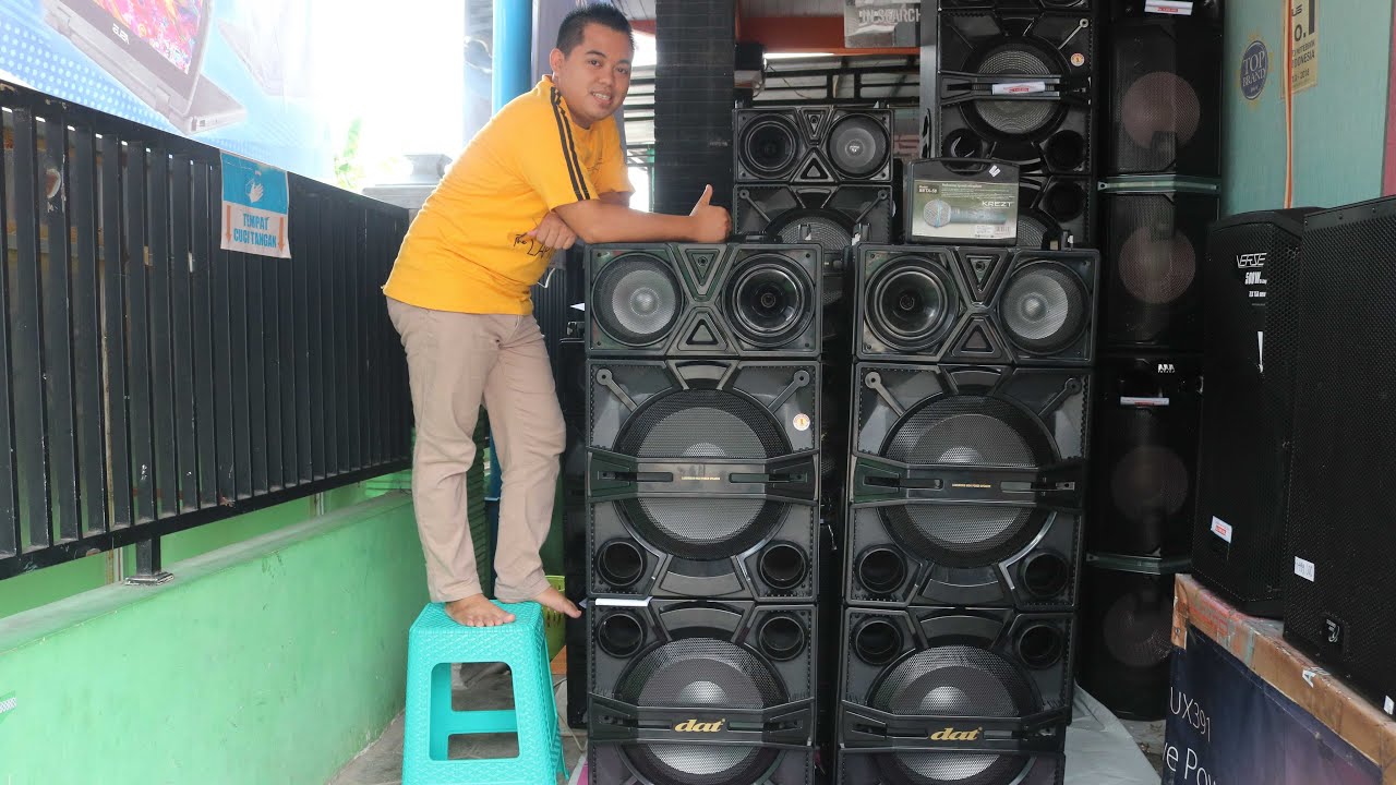 Speaker Aktif MONSTER DAT DX 152 15INC X4 kirimi ke DEMAK JAWA TENGAH