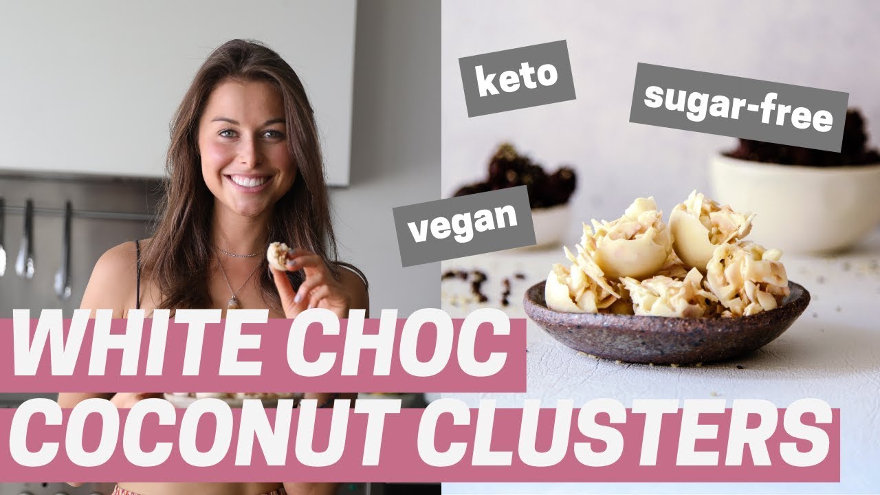 How To Make Vegan Keto White Chocolate // White Chocolate Toasted Coconut Clusters Recipe