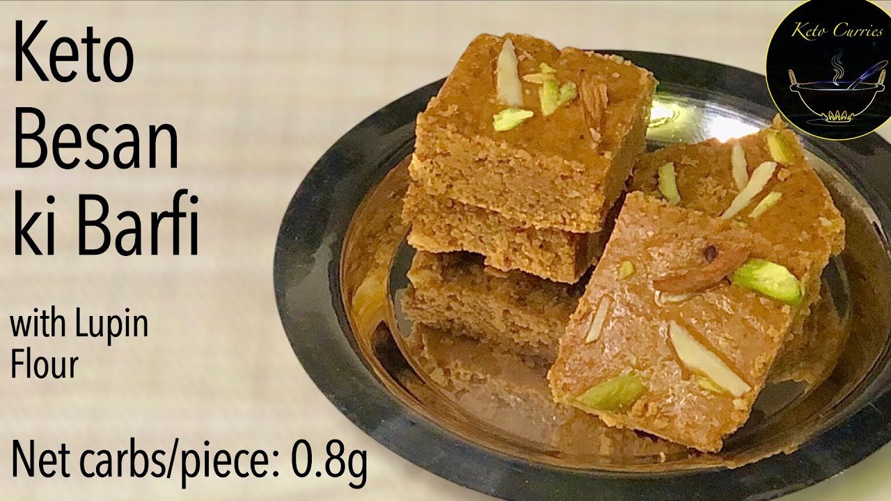 Keto Indian Sweet|Keto besan ki barfi|Keto dessert Indian|Keto Lupin flour recipes|Keto curries