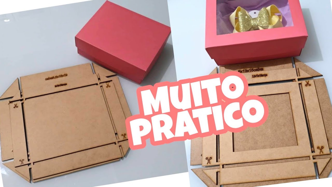 Como fazer CAIXA PARA EMBALAGEM com GABARITOS de MDF | Cícero Alencar