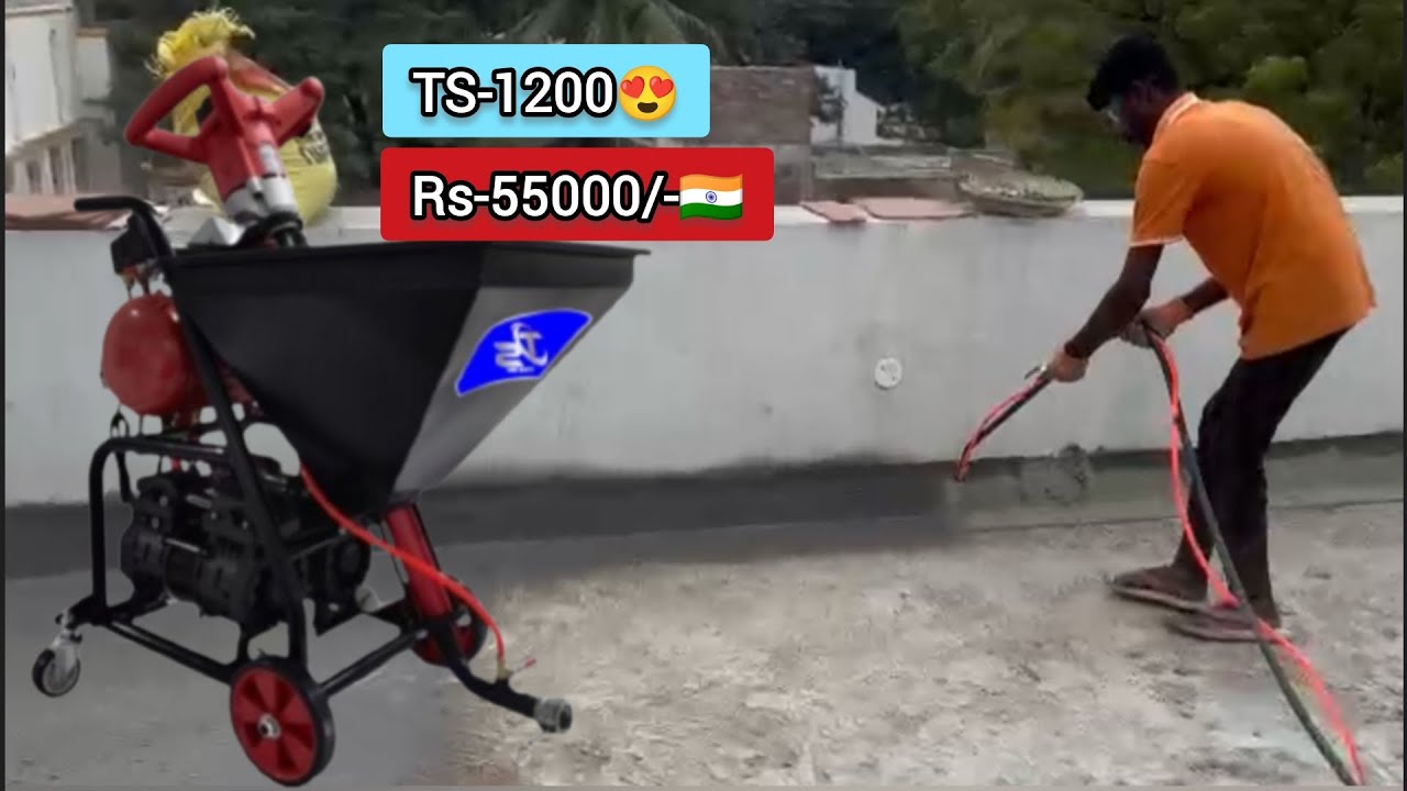 TS-1200 Putty + Waterproffing + Paint Spray Machine Rs-55000/+ 2K waterproffing + Cement Grouting