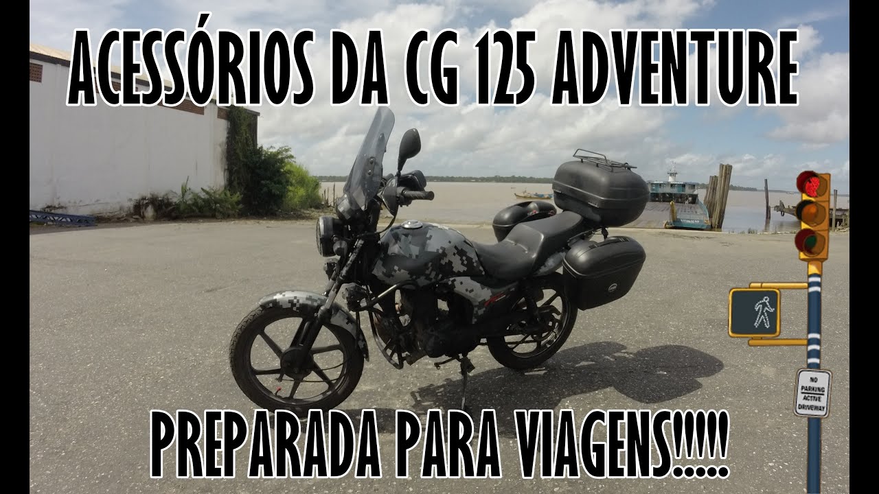 CG 125 EQUIPADA PARA LONGAS VIAGENS.