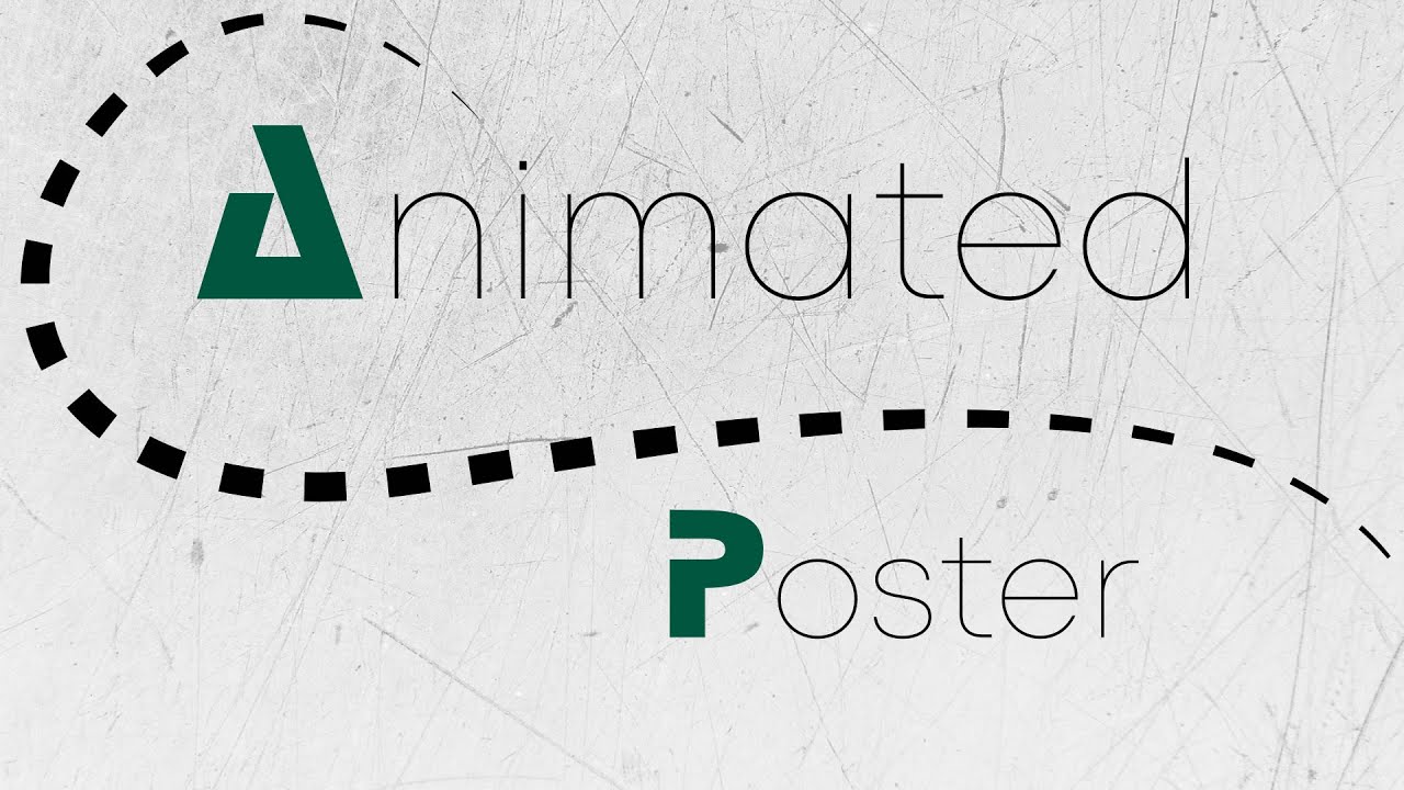 Animated poster design