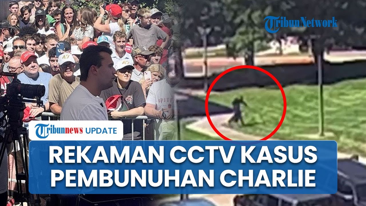 Rekaman CCTV Ungkap Detik-detik Terduga Penembak Charlie Kirk Loncat dari Atap Kabur Masuk Hutan