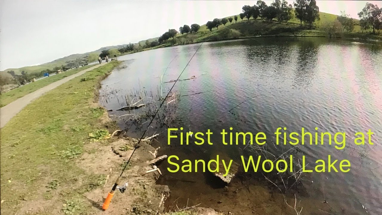 First time fishing  at Sandy wool Lake