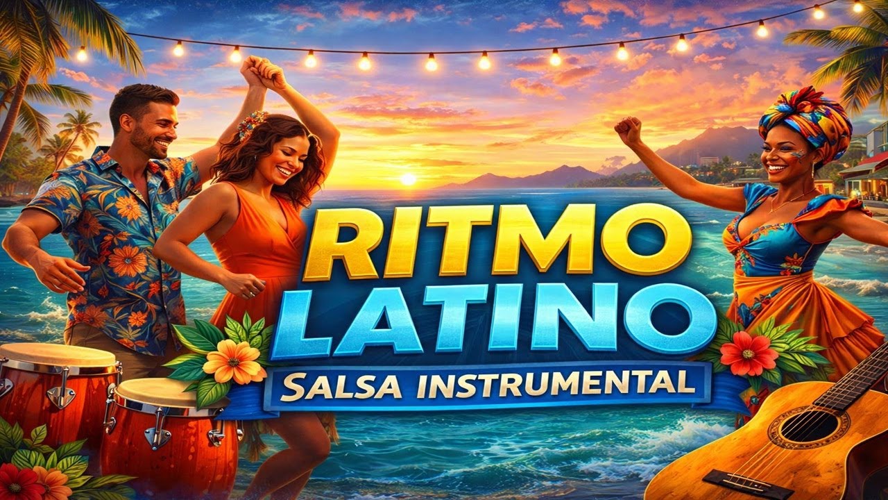Salsa Bajo Luces Caribeñas 🌴🔥 | Instrumental Latino