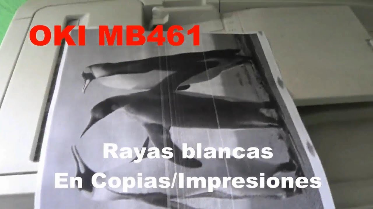 Rayas Blancas Copiadora Oki MB461 Desarme Y Limpieza De Unidad De Imagen (Drum)