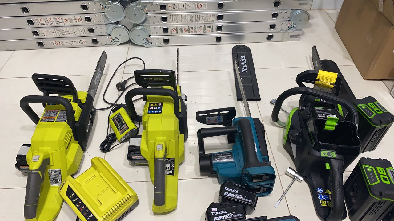 Máy cưa xích pin ryobi 36v.40. Makita 36v cua pin 80v .Lh:0938310677-0974113778