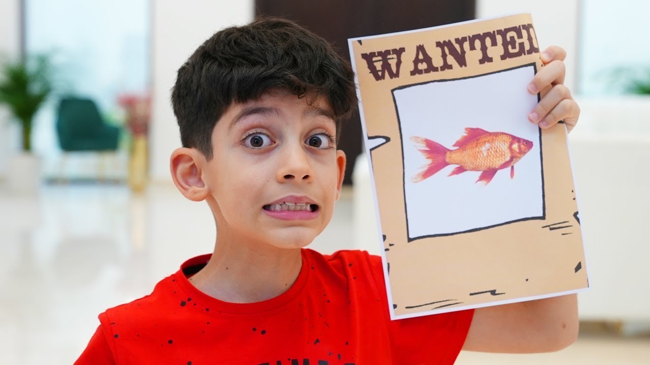 Jason sta cercando un pesce rosso🐠. Un'avventura e compito divertente per i bambini.