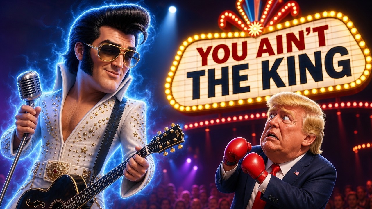 Элвис высмеивает Трампа из загробного мира (Ты не король)