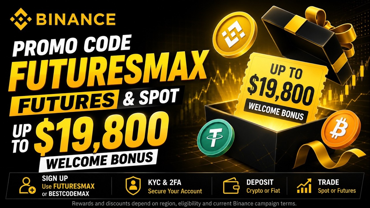 Промокод Binance FUTURESMAX: приветственный бонус до $19800 на фьючерсы и спот